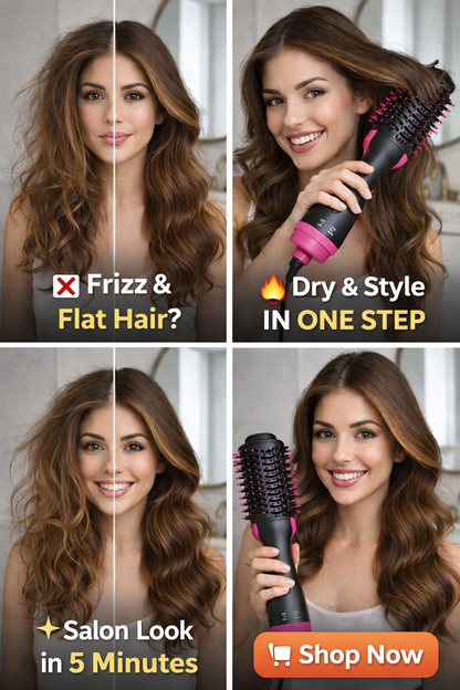 Hot Air Hair Dryer Brush Volumizer